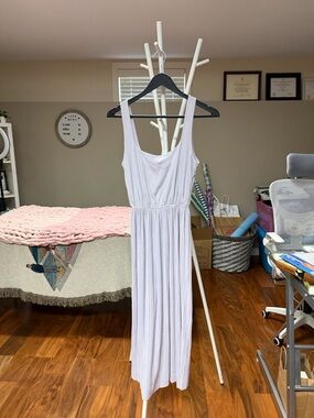 OAK + FORT Lavender Scoop-Neck Maxi Dress